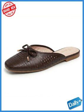 Women's Slip On Mules Flat Shoes Business Casual Closed Toe Comfortable